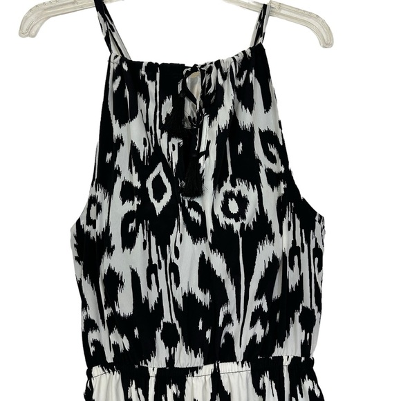 Athleta Ikat Bloom Ripple Maxi Dress Black White S - Picture 10 of 14